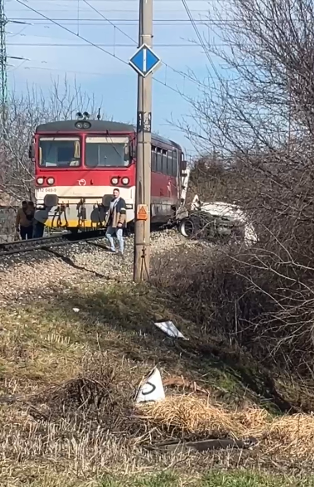 Zrážka vlaku s kamiónom