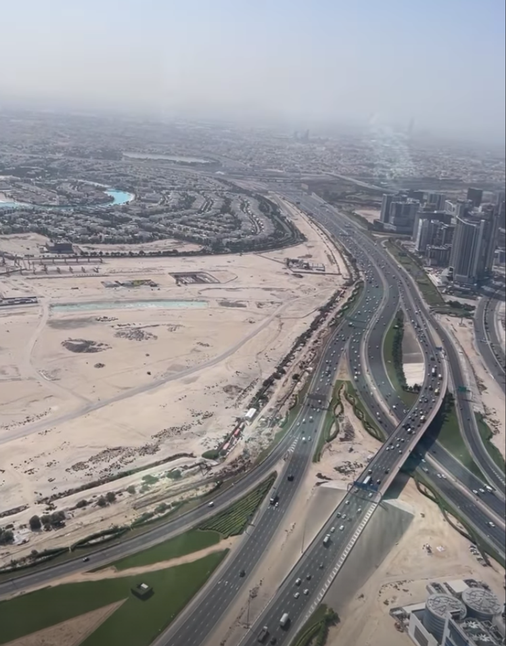 Výhľad z Plačkovej apartmánu v Dubaji