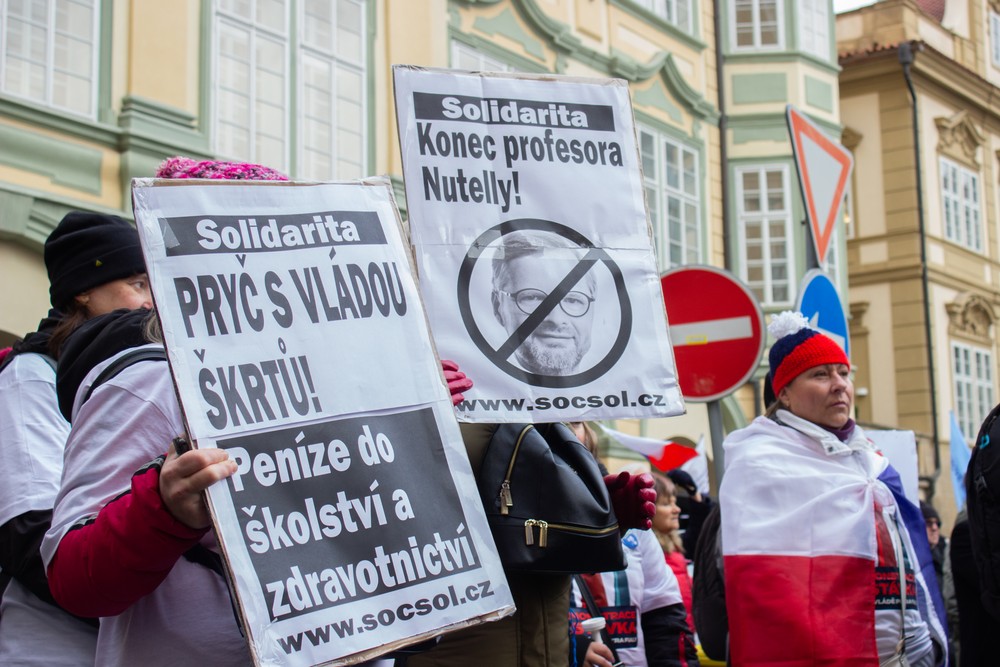 protest štrajk odbory Česko Praha (5)