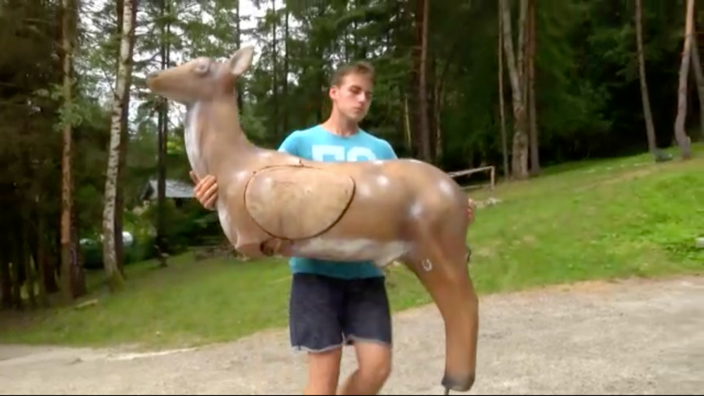 Medvedí útok na strelnici