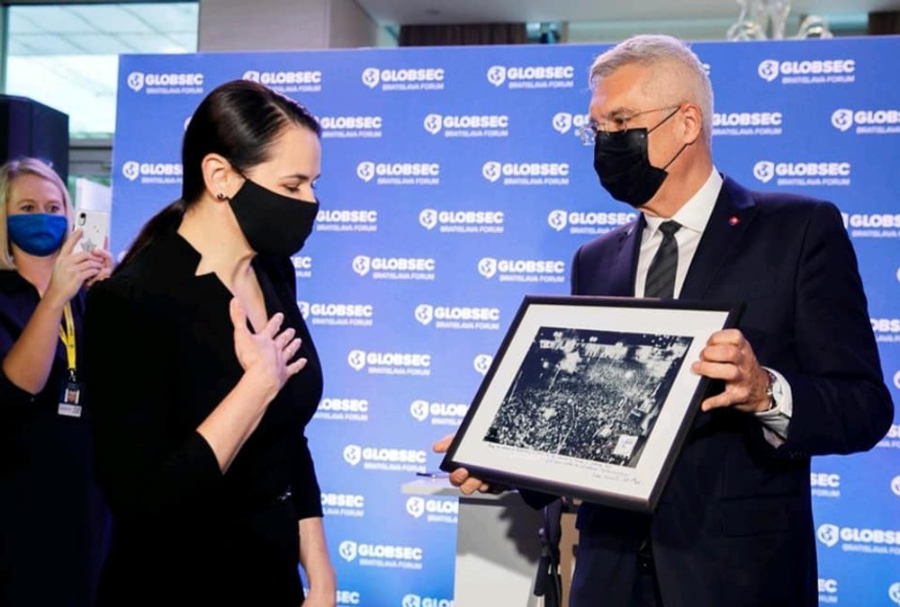 Svetlana Cichanovská na Slovensku