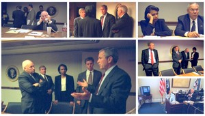 USA odtajnilil fotky z Bushovej porady počas útokov z 11. septembra 2001