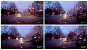 AUTENTICKÉ VIDEO. Pod autom vybuchla cesta!