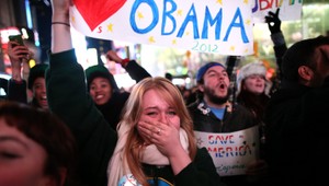 Omdlievanie, slzy, smiech. Volebná noc po americky