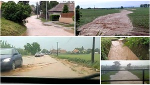 Lejak spláchol tri dediny na juhu, voda zmenila ulice na rieku