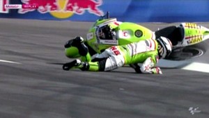 Bolestivý pád. Hector Barbera (25) skončil v nemocnici