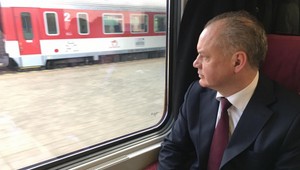 Prezident Kiska dnes cestoval z Popradu do Bratislavy vlakom