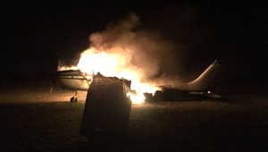 V Kráľovej pri Senci horelo lietadlo