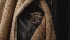 Zo ZOO unikol netopier. Návštevníčke sa ukryl pod oblečením