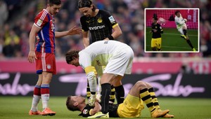 Atentát! Brankár Dortmundu uspal spoluhráča výkopom do hlavy