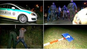 Nočný zásah policajtov. Bitky osadníkov, alkohol aj zničené značky