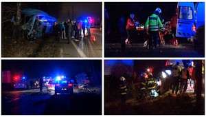 Autobus plný študentov sa pri Žiline zrazil s autom, vodič (†40) neprežil