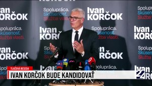 Tlačová konferencia Ivana Korčoka o jeho rozhodnutí kandidovať na post prezidenta Slovenskej republiky