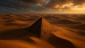 Vedci objavili pyramídu úplne pohltenú púšťou