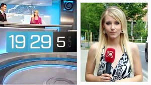 Danka Strculová (22). Cez deň reportérka, večer moderátorka