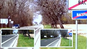 Keď policajti rýchlosť merajú. Na hrane obce...