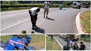 Motorkár (†26) z Nemecka. Prechádzal Slovenskom a zomrel