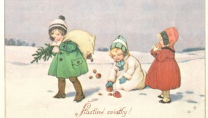 Vianočné pohľadnice spred sto rokov boli pestré