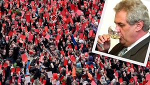 V Prahe to vrelo. Česi demonštrovali proti Zemanovi