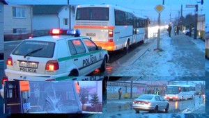 VIDEO. Autobus zrazil troch chodcov, jeden mŕtvy (†84)
