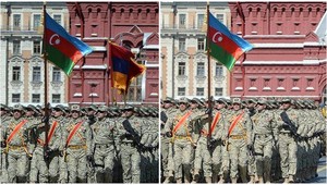 Azerbajdžanské ministerstvo vymazalo na fotke vlajku Arménska