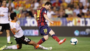 Barcelona uspela vo Valencii, čistý hetrik Messiho