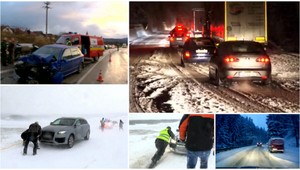 VIDEO: Počasie skomplikovalo dopravu na viacerých miestach Slovenska