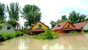 Takto vyzerá zaplavená obec Bodíky...