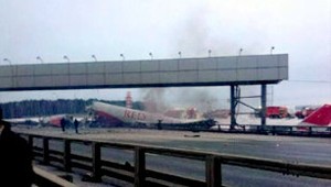 Na moskovskom letisku havarovalo ruské lietadlo letiace z Čiech