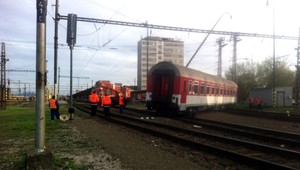 V Košiciach sa vykoľajil rýchlik, vlaky majú meškanie