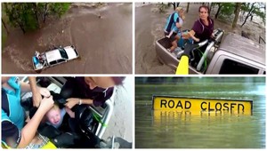 Dramatická záchrana! Ženy uviazli s bábätkom v záplavách