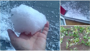 Krúpy a dážď. Takto na západe vyčíňalo počasie