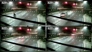 AUTENTICKÉ VIDEO. Motorkár unikol smrti len o vlások!