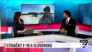 Štúdio 24 s ministrom obrany Kaliňákom o slovenských stíhačkách F-16
