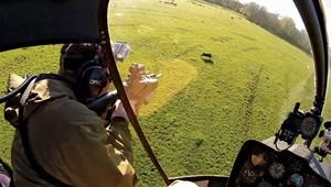 Krvavý šport v Texase: Lov divých prasiat z helikoptéry