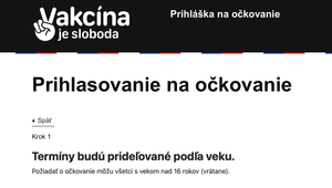 Čakáreň na očkovanie od 16+ spustili včera. Odvtedy sa prihlásilo viac ako 90 tisíc ľudí