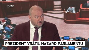 Štúdio 24: Prezident vrátil zákon o hazarde parlamentu