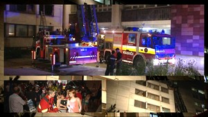 Požiar na internátoch Ekonomickej univerzity, zachraňovali študentov