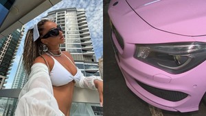 Influencerke ukradli ružový Mercedes. Auto vypátrali fanúšikovia, no už doň nesadne