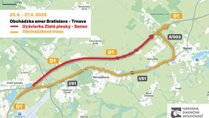 Rekonštrukcia D1 za Bratislavou pokračuje, čakajú nás víkendové uzávierky