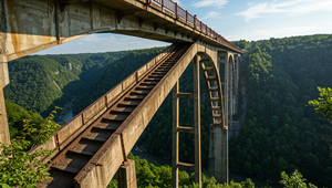 Most, ktorý vyzerá ako horská dráha. Realita je ešte šialenejšia