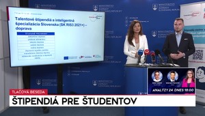 Tlačová beseda ministerstva dopravy o štipendiách pre študentov
