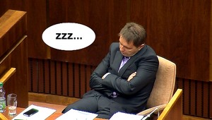 Opozičné strany plakali nad rovnou daňou. Minister Kažimír zaspal