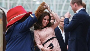 Tehotná Kate si zatancovala s medveďom