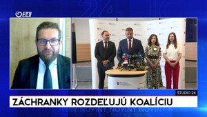 Štúdio 24: Záchranky rozdeľujú koalíciu