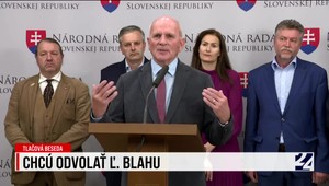 Tlačová beseda strany KDH o snahe odvolať podpredsedu parlamentu Blahu