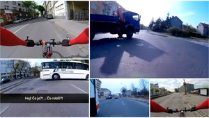 Cyklisti v Bratislave sú ohrozený druh, Vlada vytlačil z pruhu autobus