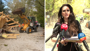 Časť, kde stála čierna stavba Daniely Kralevich, je zablokovaná. Bývalá misska do prípadu zapojila aj políciu