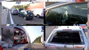 Reťazová havária na D2. Zranili sa dve tehotné ženy