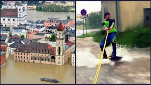 Zo záplav zábava! Tento chlapec (16) si ich užíva...